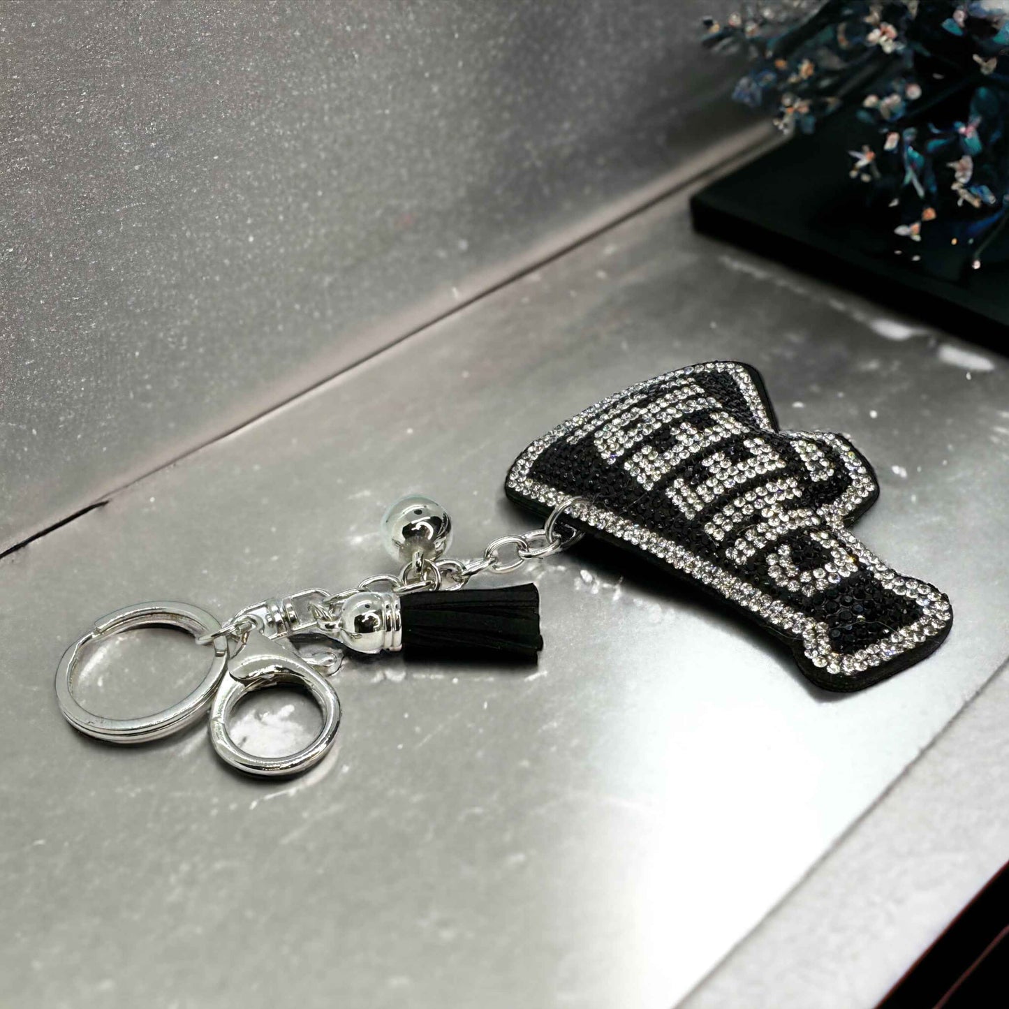 Cheer Up Your Keys: The Sparkling Cheerleader Keychain!