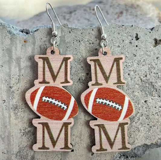 Touchdown with Style: Football Moms Dangle Earrings!