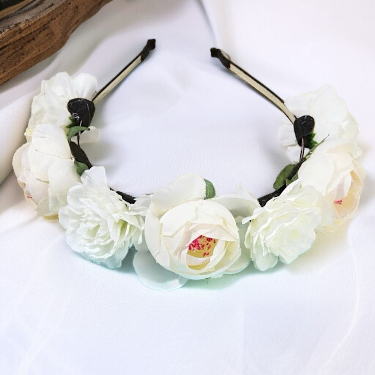 Blooming Beauty: White Flower Headband for the Perfect Boho Chic Look! - Rhythms of Grace Creative