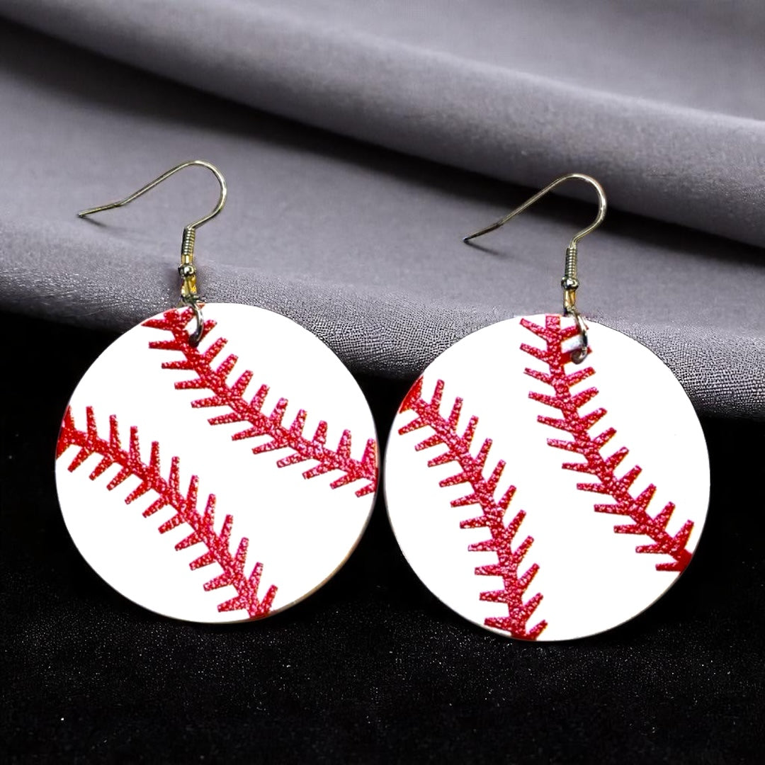 Step Up to the Style Plate with Baseball Dangle Earrings! ⚾️