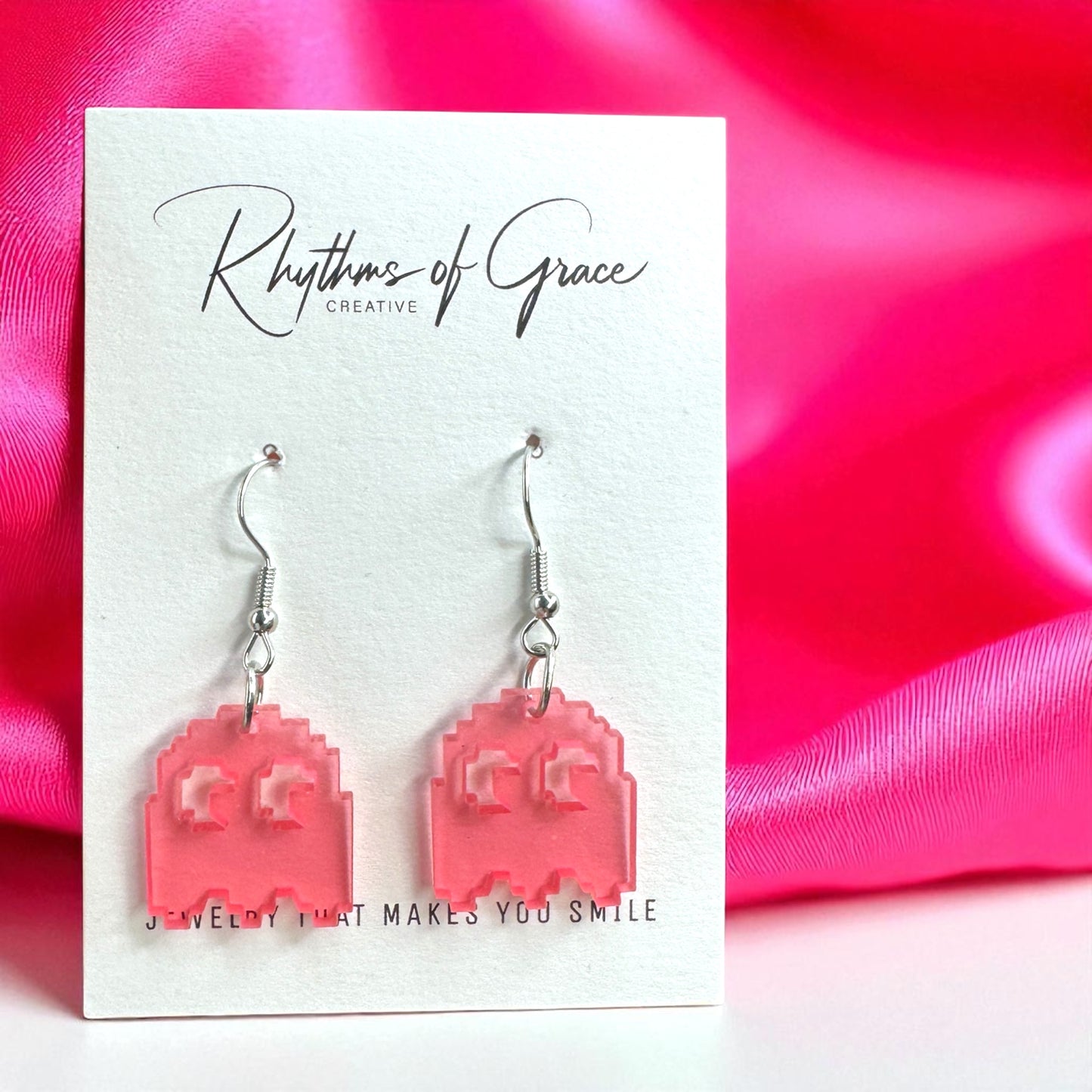PAC-MAN Party Earrings Set - Embrace 80's Retro with Handmade Dangle Fun! - Rhythms of Grace Creative