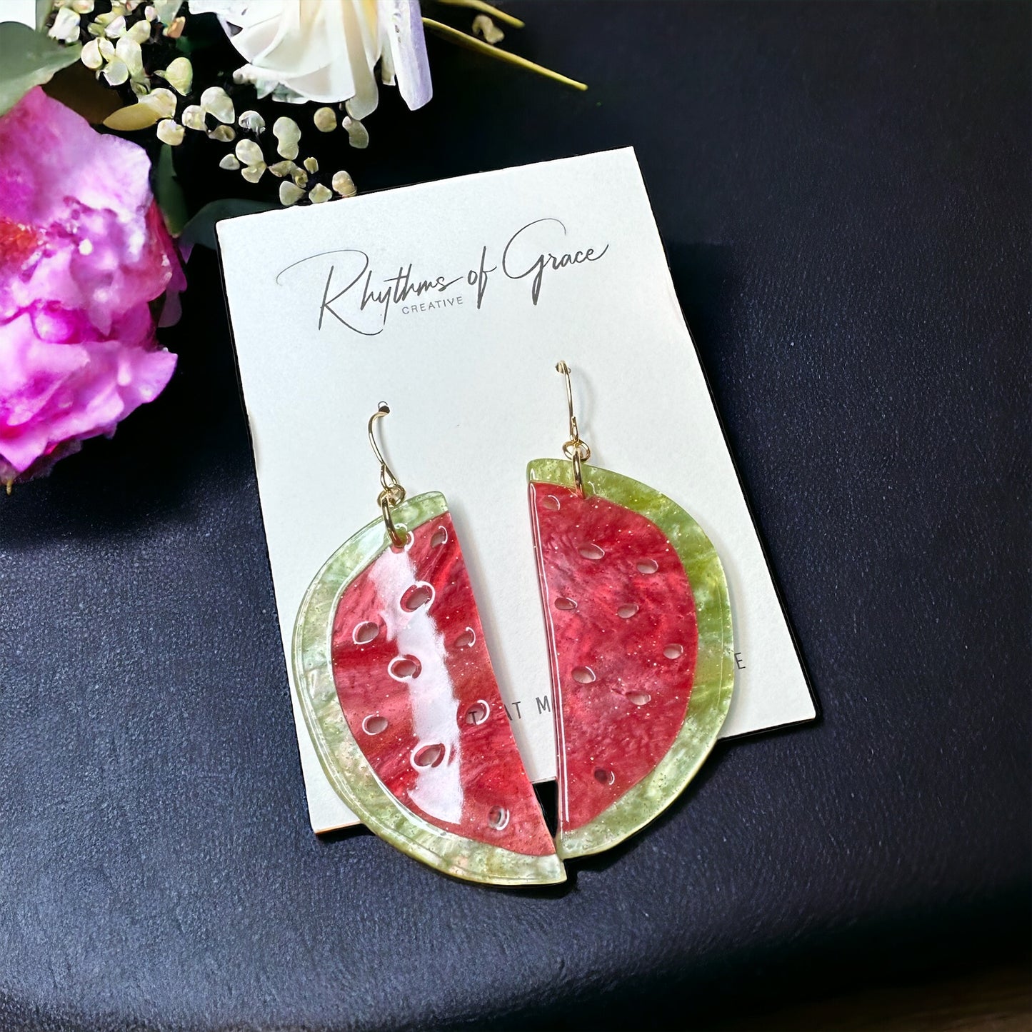 Juicy Watermelon Earrings – Perfect Summer Vibes! 🍉