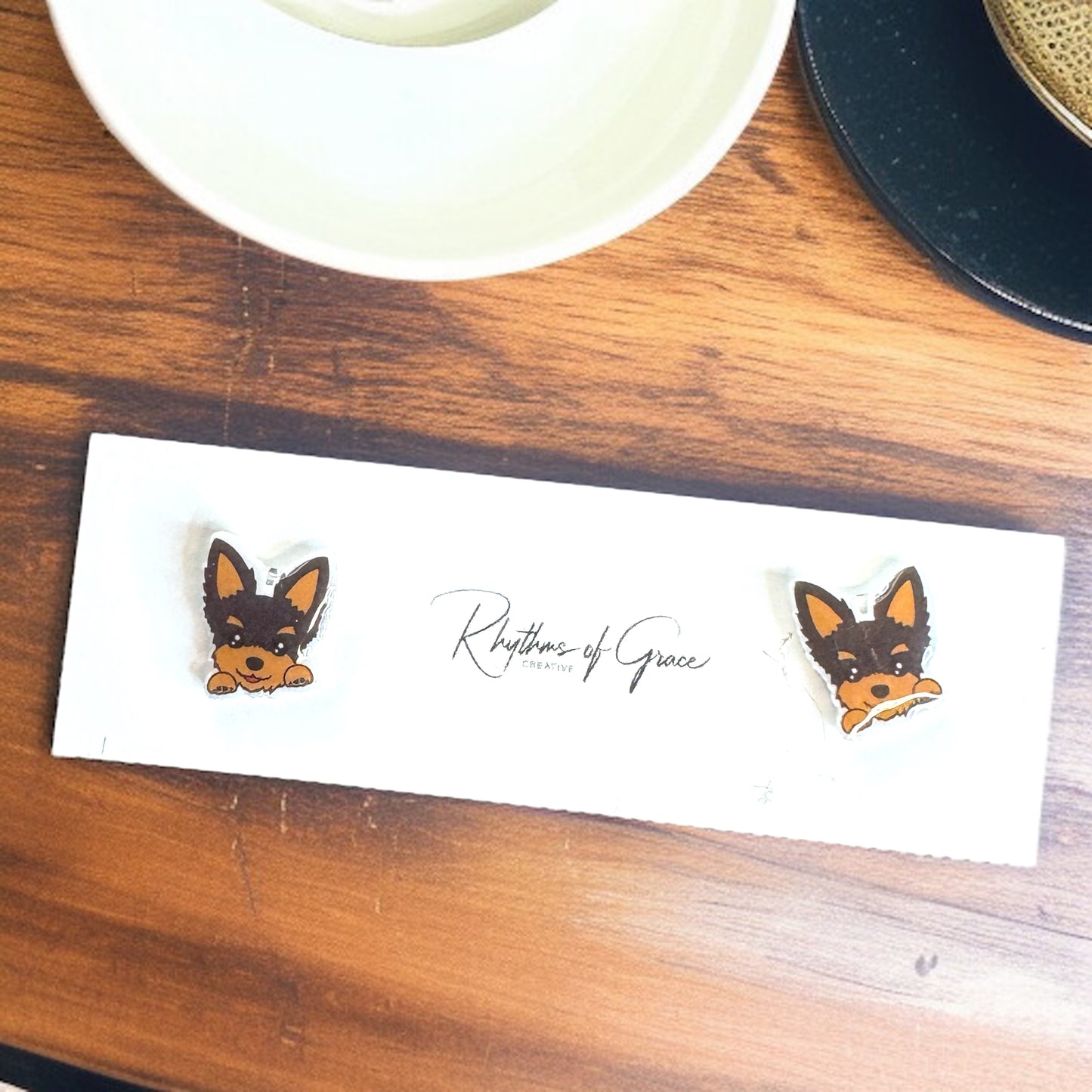 Woof-tastic Yorkie Stud Earrings - Wear Your Love for Paws!