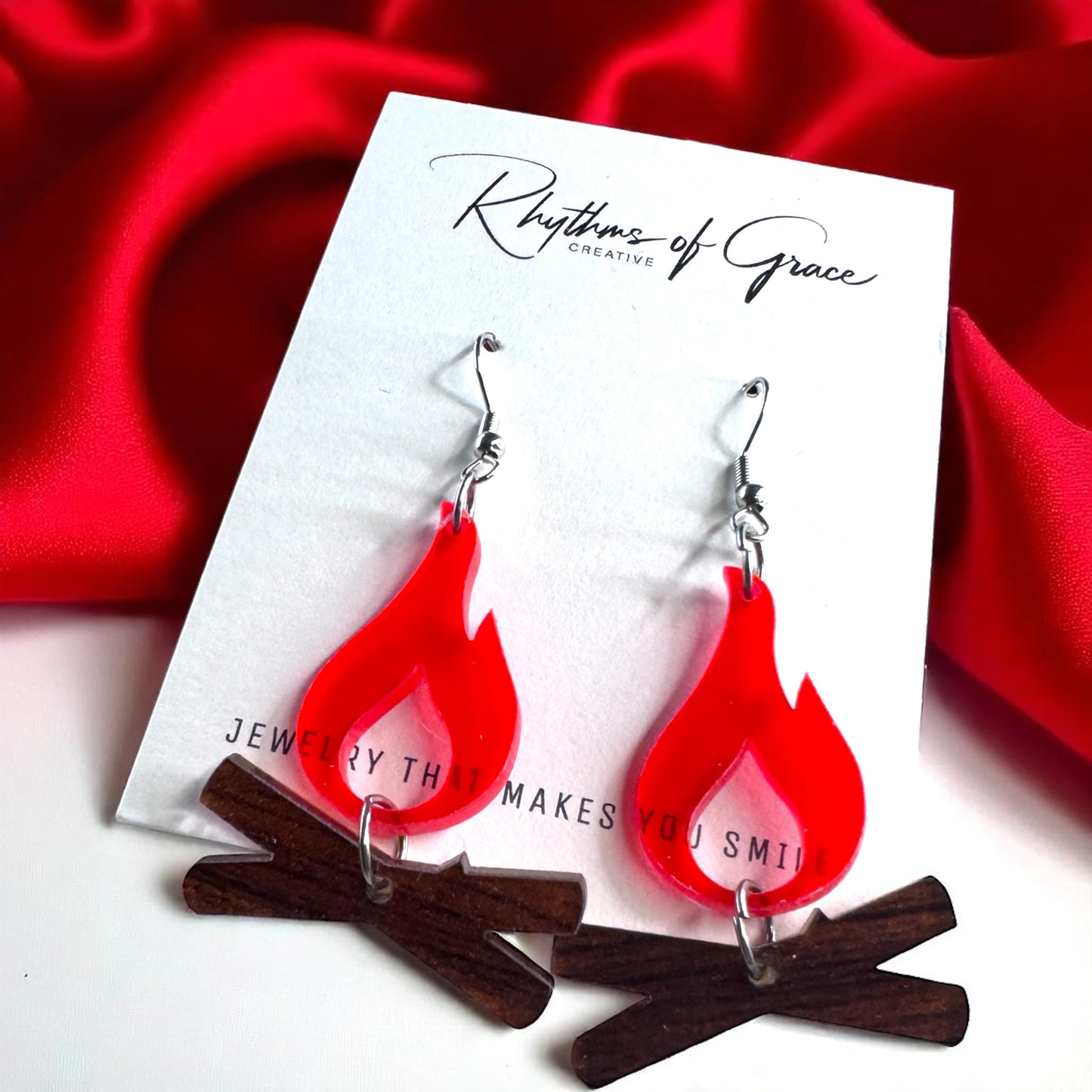 Campfire Chic: Dazzling Earrings to Spark Your Adventure!