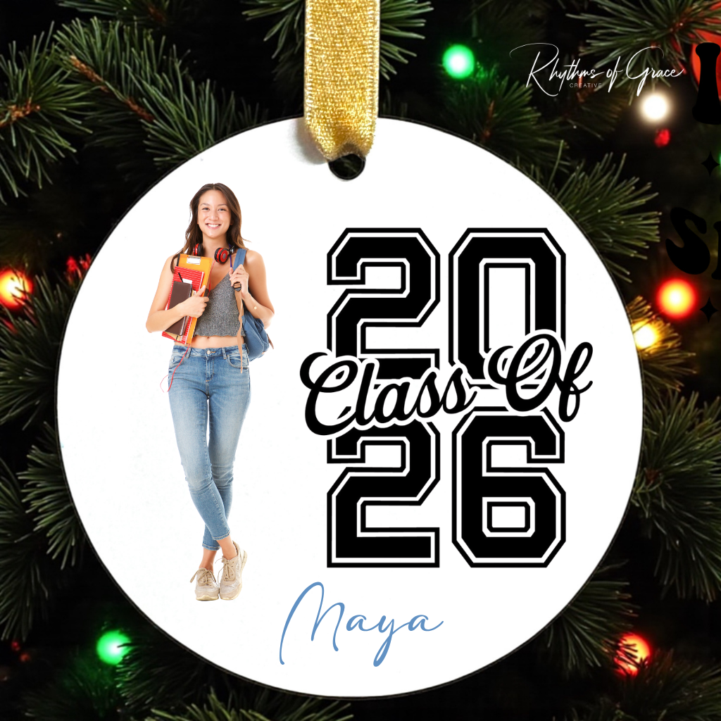 Class of 2026 Photo Ornament | Personalized Christmas Keepsake