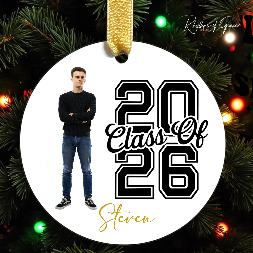Class of 2026 Photo Ornament | Personalized Christmas Keepsake