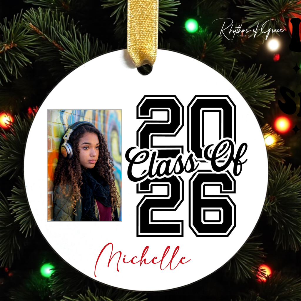 Class of 2026 Photo Ornament | Personalized Christmas Keepsake