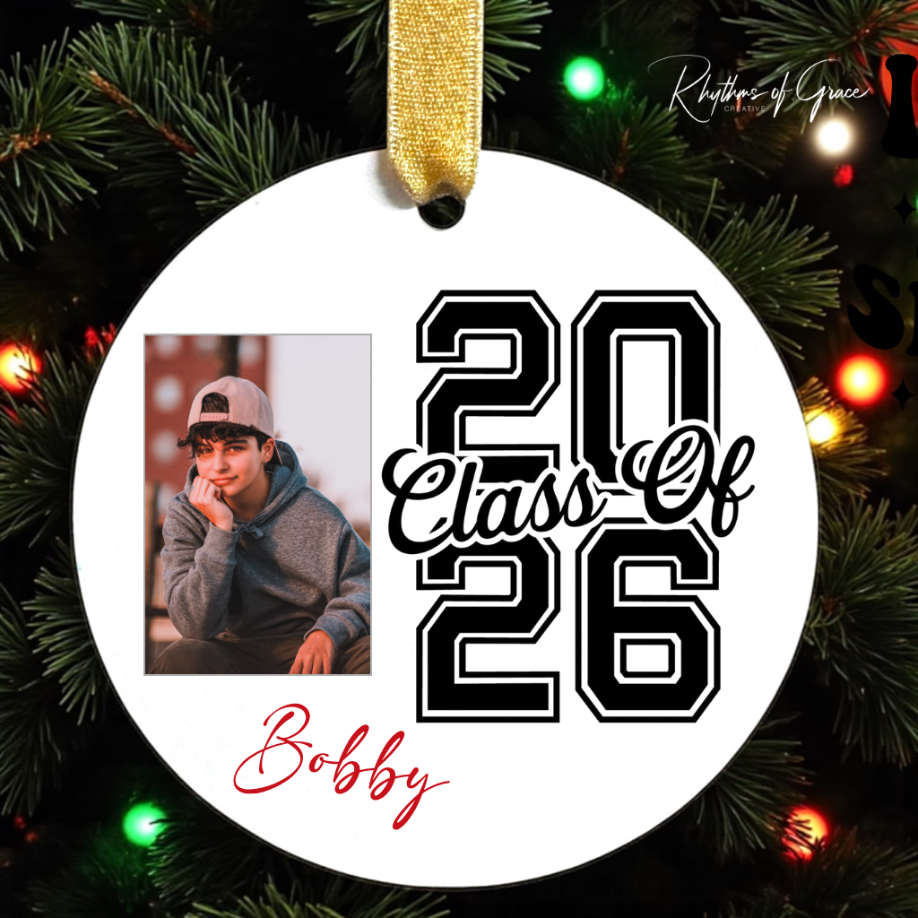Class of 2026 Photo Ornament | Personalized Christmas Keepsake