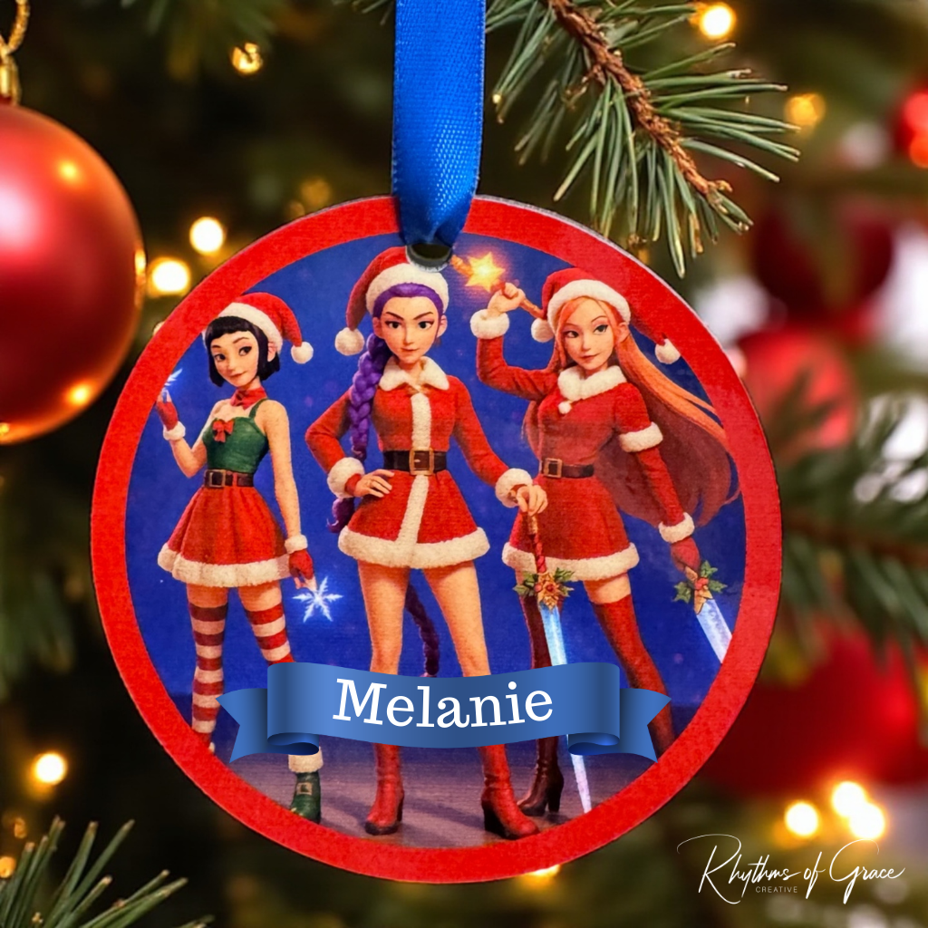 K-Pop Demon Hunters Personalized Christmas Ornament