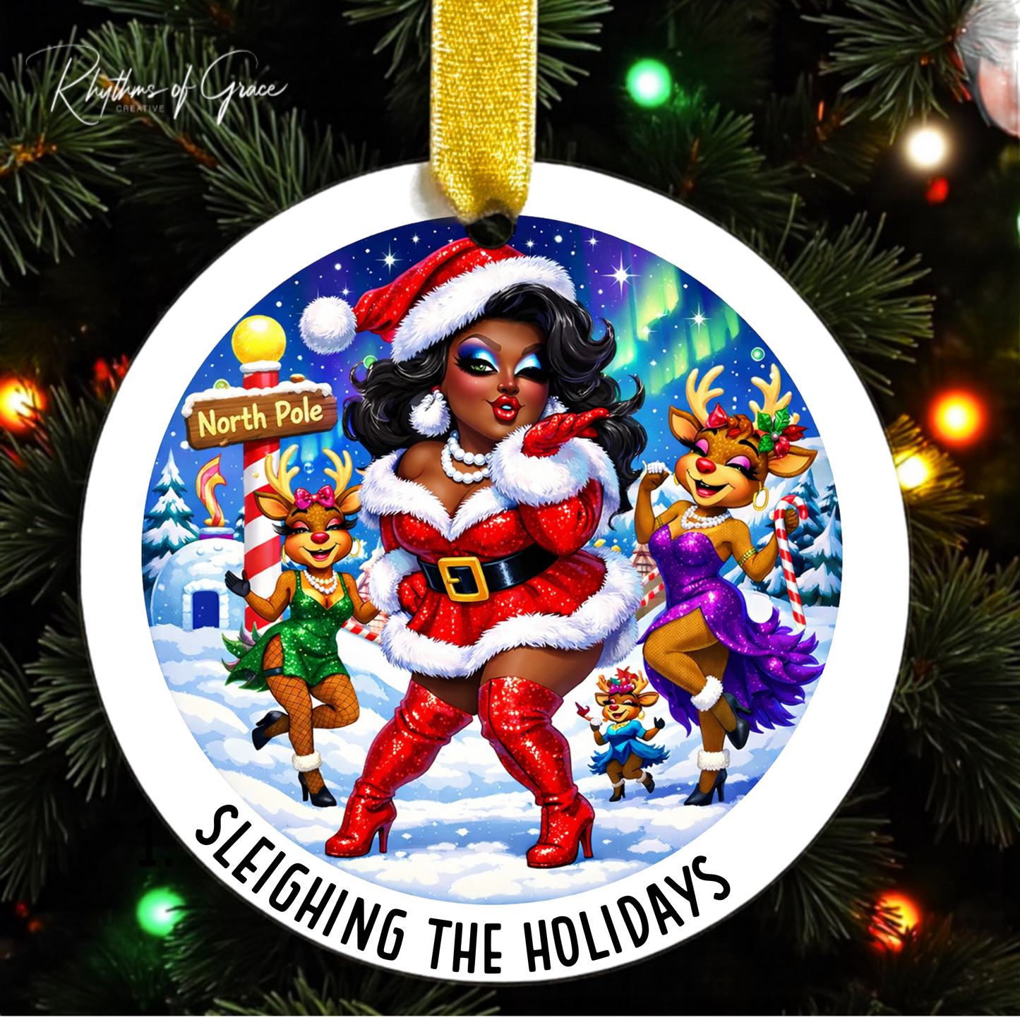 Drag Queen Santa Ornament – Slay the Holidays