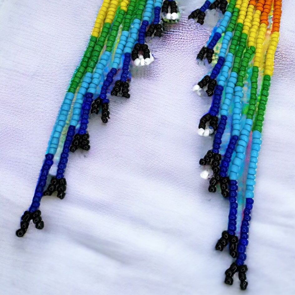 Beaded Rainbow Earrings - Celebrate Your Pride! 🌈