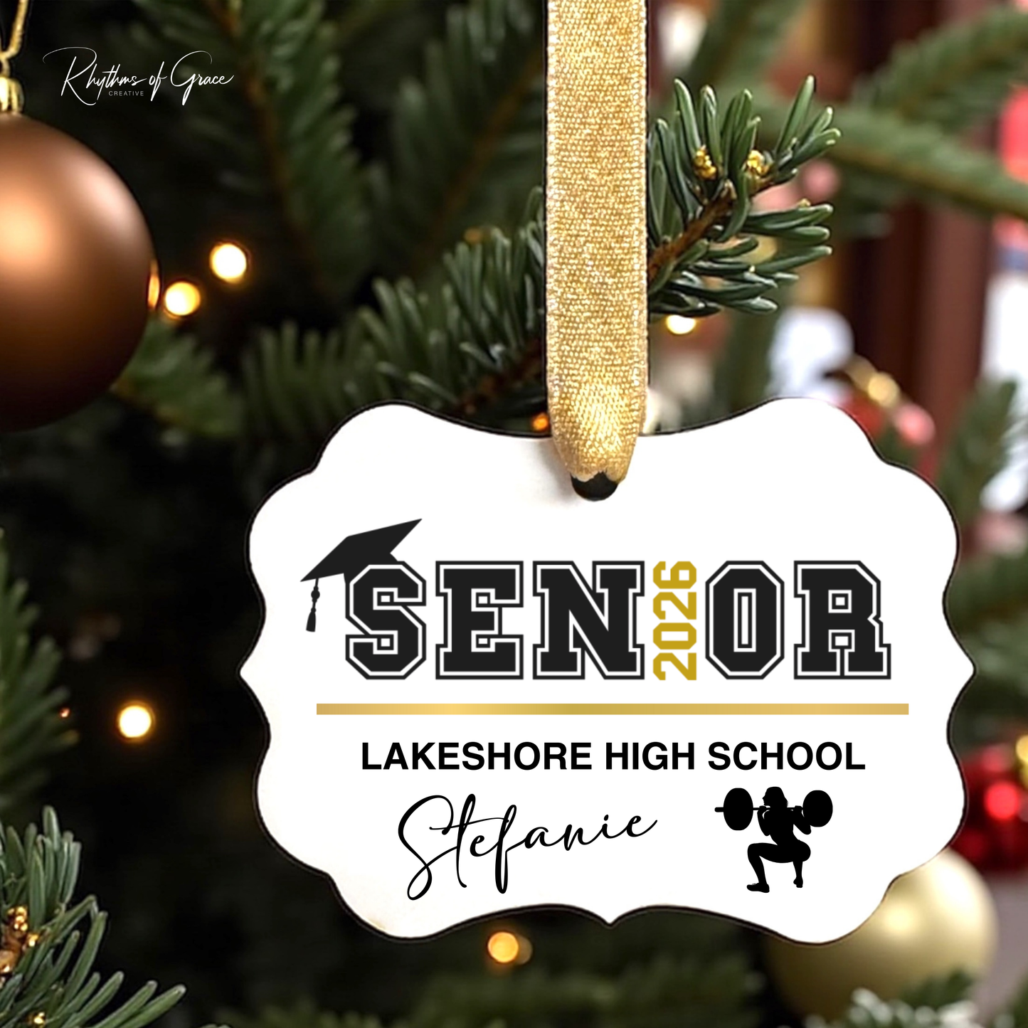 Class of 2026 Senior Ornament | Personalized Sports & Activities Keepsake 🎓