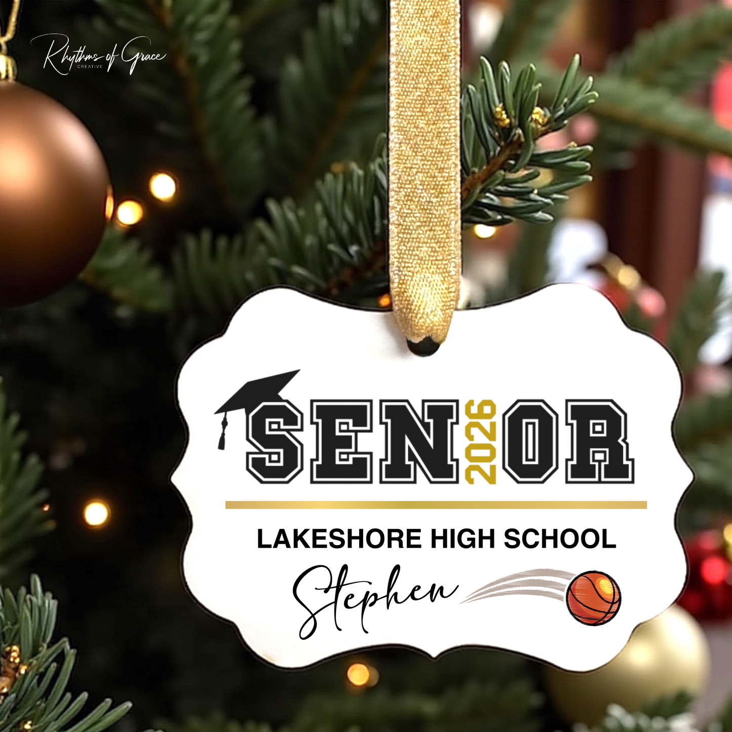 Class of 2026 Senior Ornament | Personalized Sports & Activities Keepsake 🎓