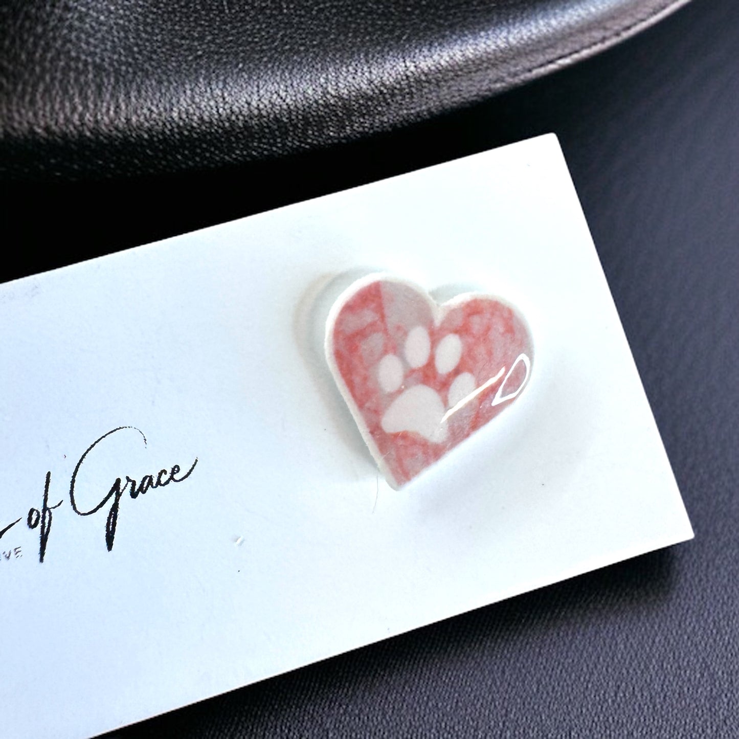 Paw-Heart Stud Earrings: A Purrfect Blend of Love and Whimsy!