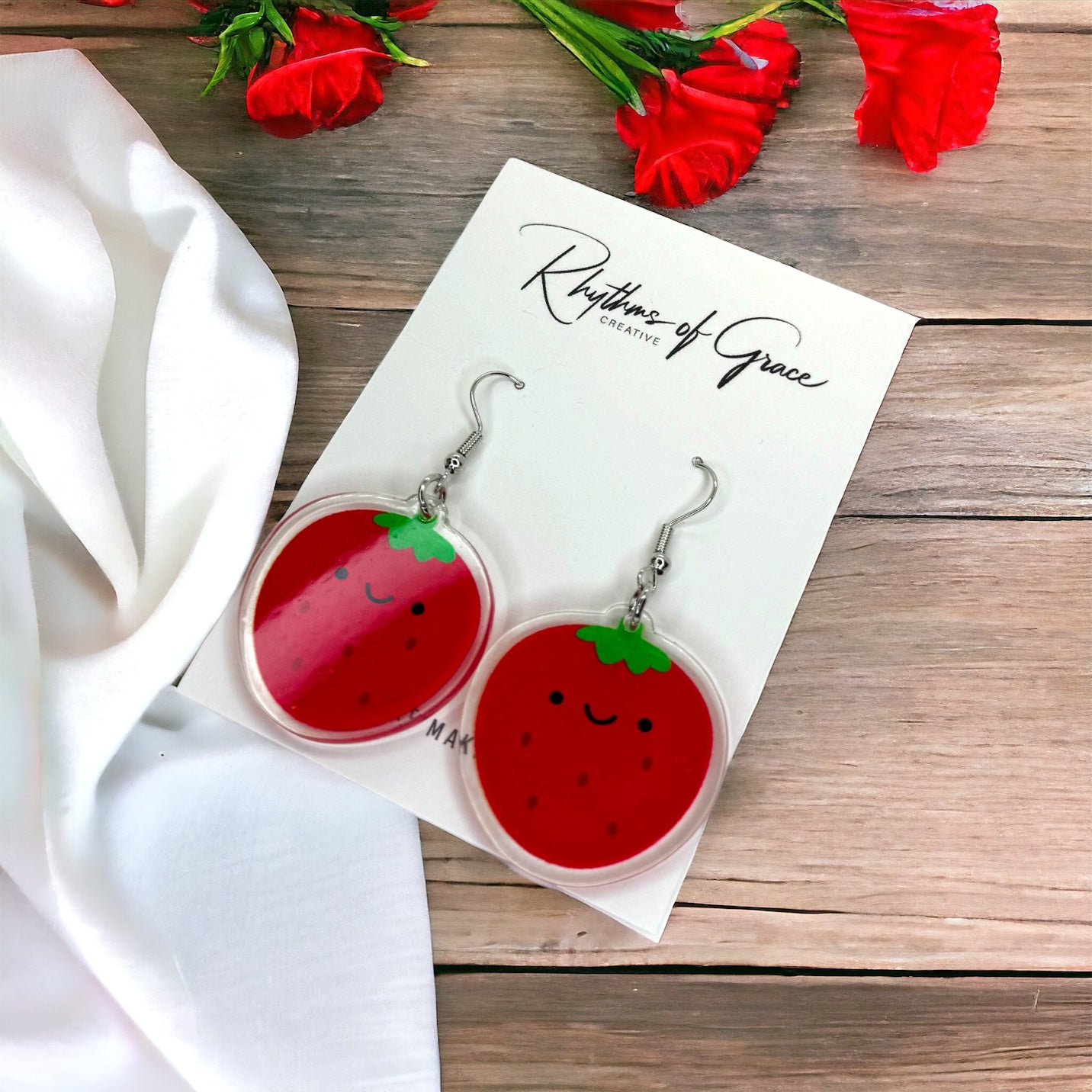 Berry Cute Strawberry Earrings – Sweet Summer Style!🍓