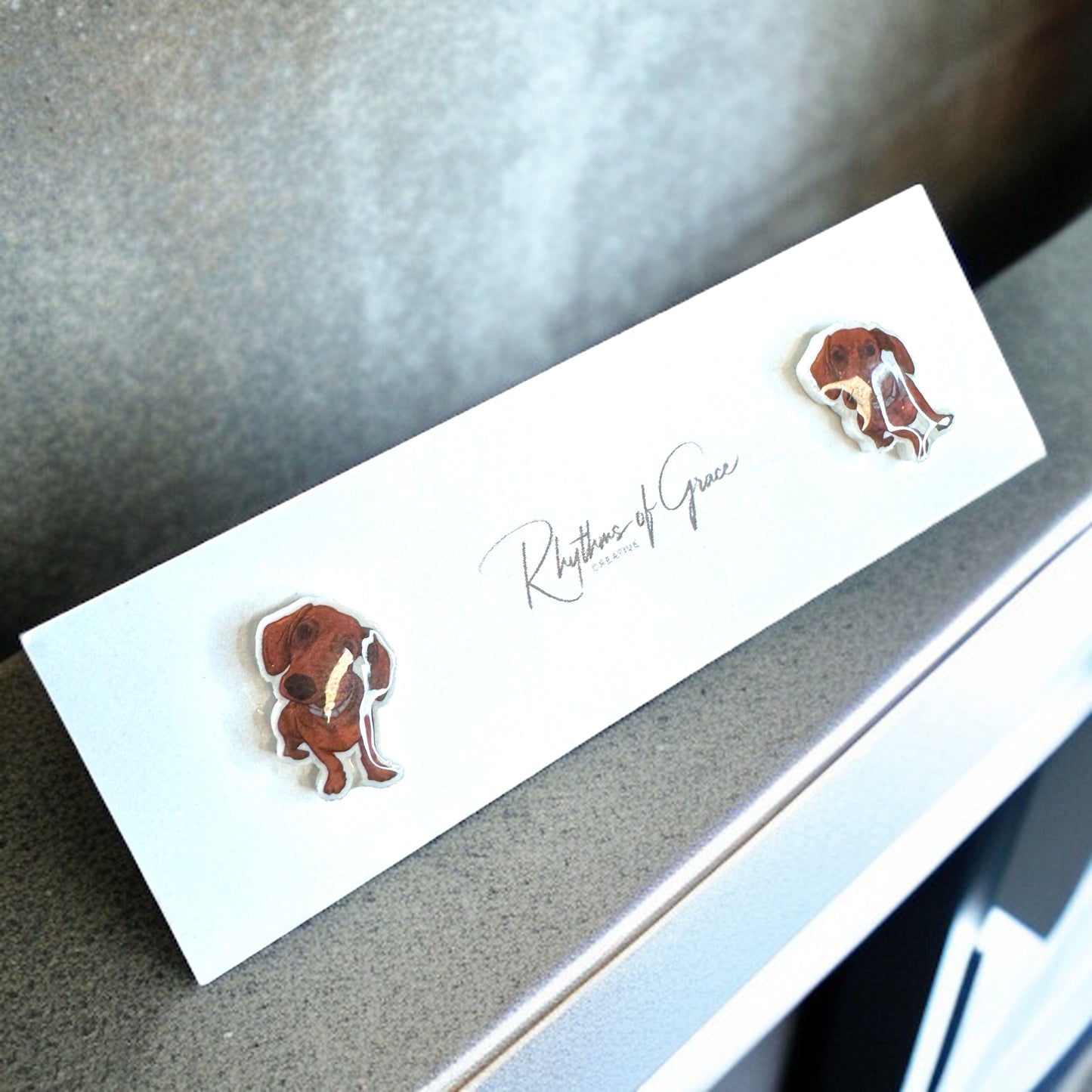 Dachshund Delight: Weenie Dog Stud Earrings! 🐾