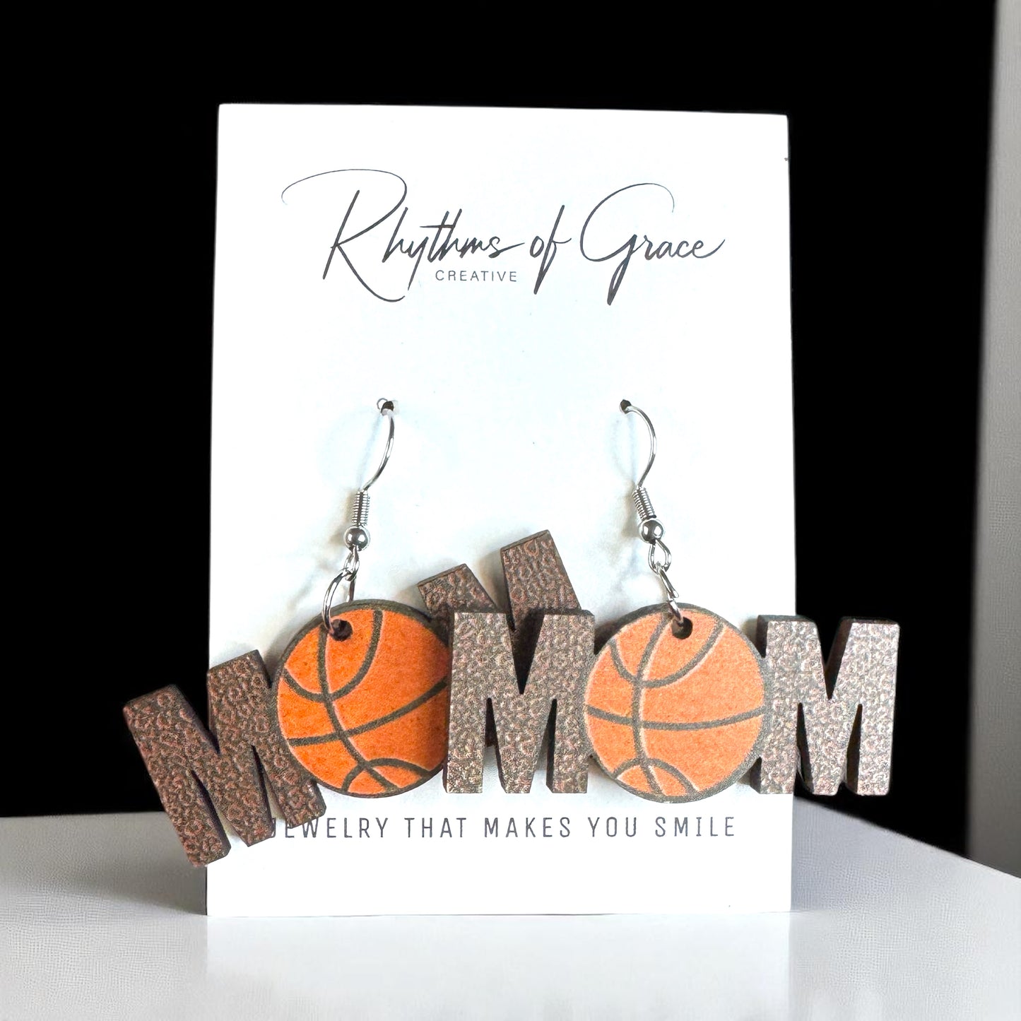 Score Style Points: Fun Sports Mom Dangle Earrings!