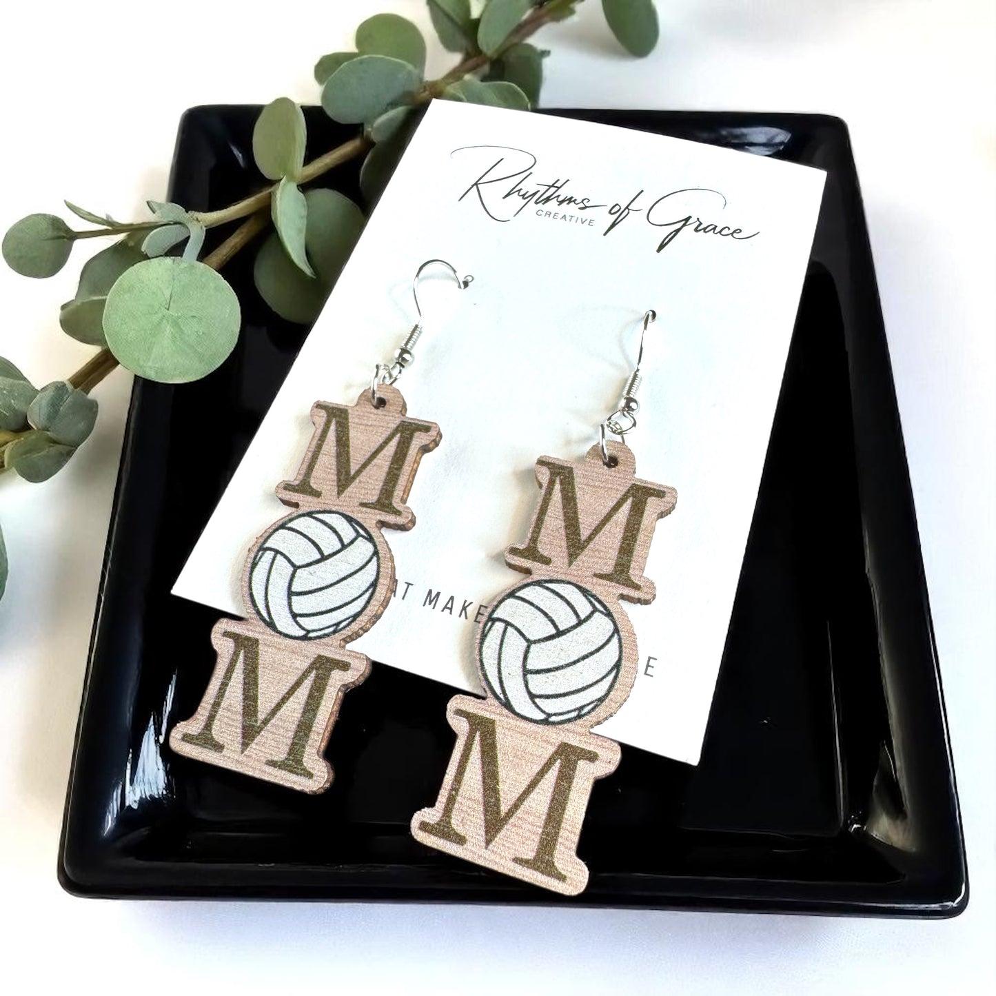 Score Style Points: Fun Sports Mom Dangle Earrings!