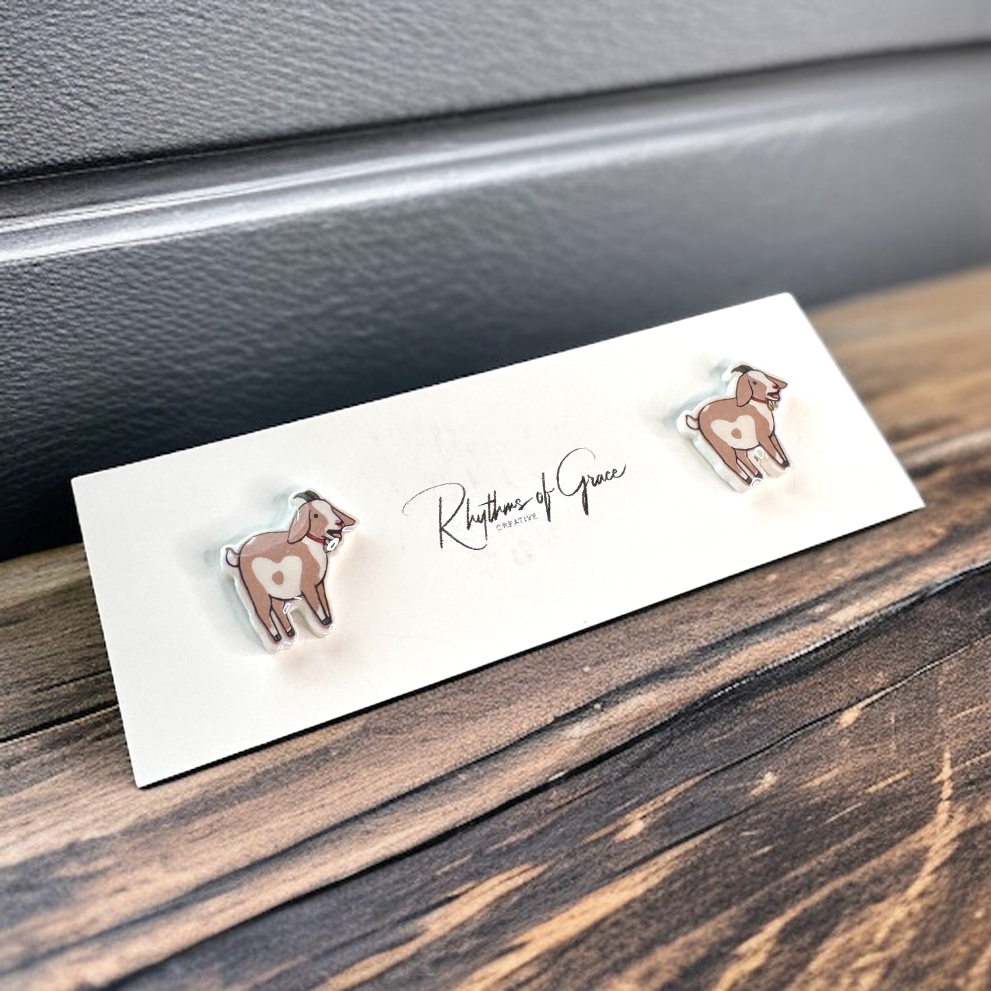 Goats Galore: Adorable Goat Stud Earrings! ๐