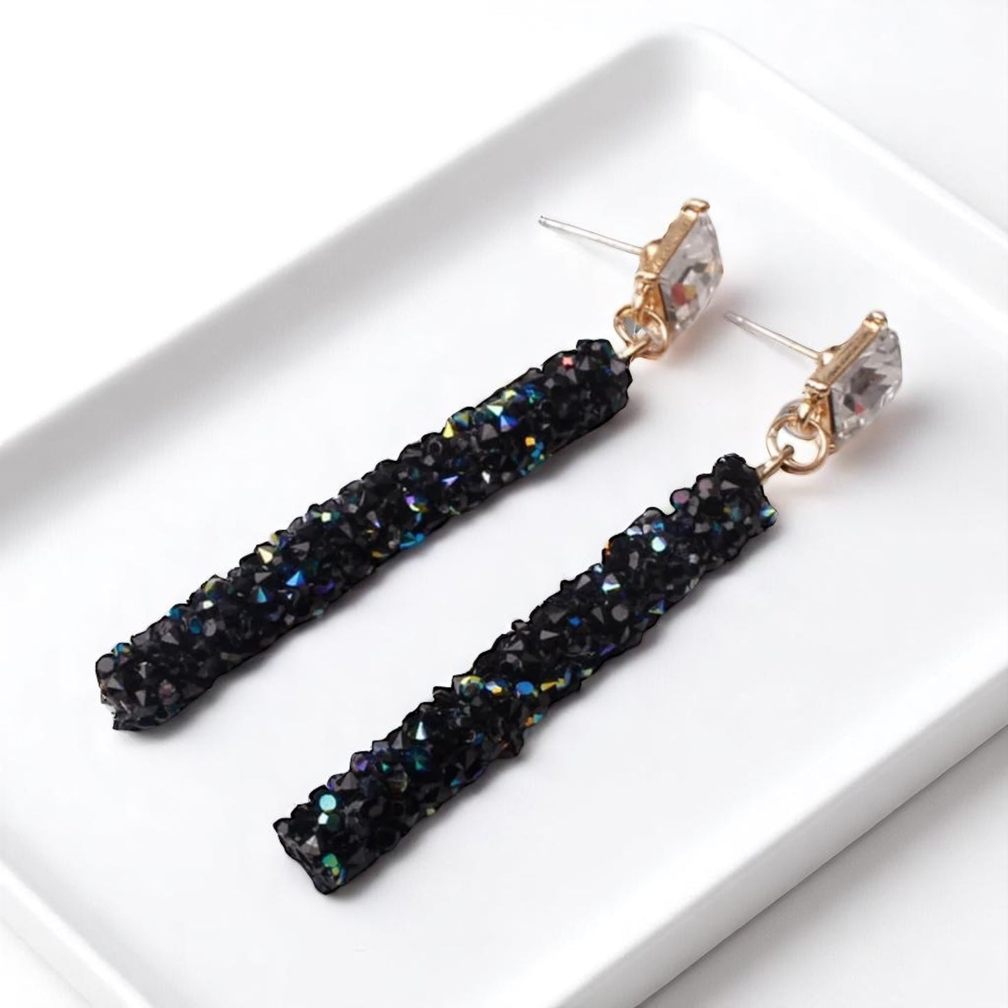 Sparkle & Dazzle Rhinestone Dangle Earrings ✨