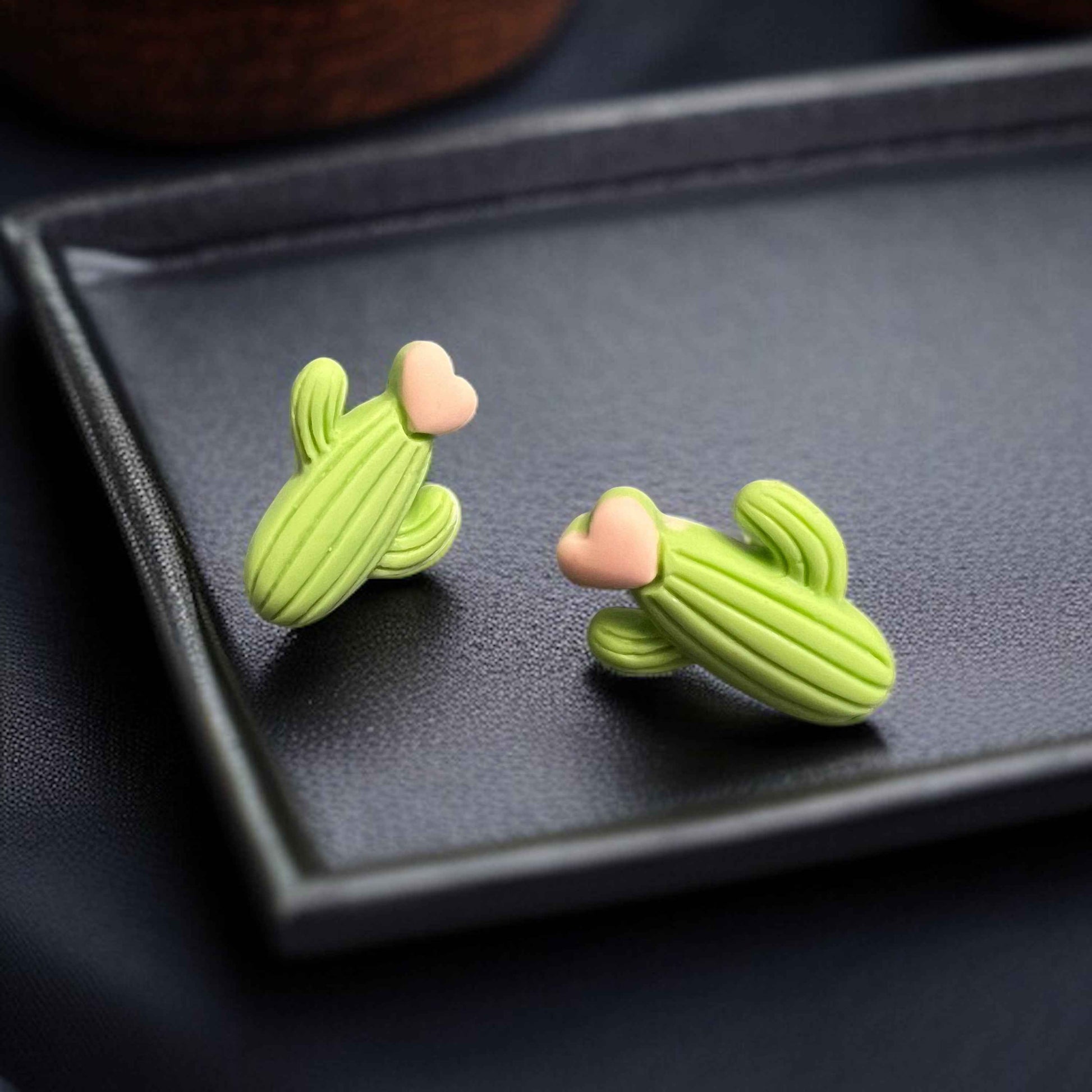 Embrace the Desert Vibes with Our Handmade Cactus Stud Earrings! 🌵