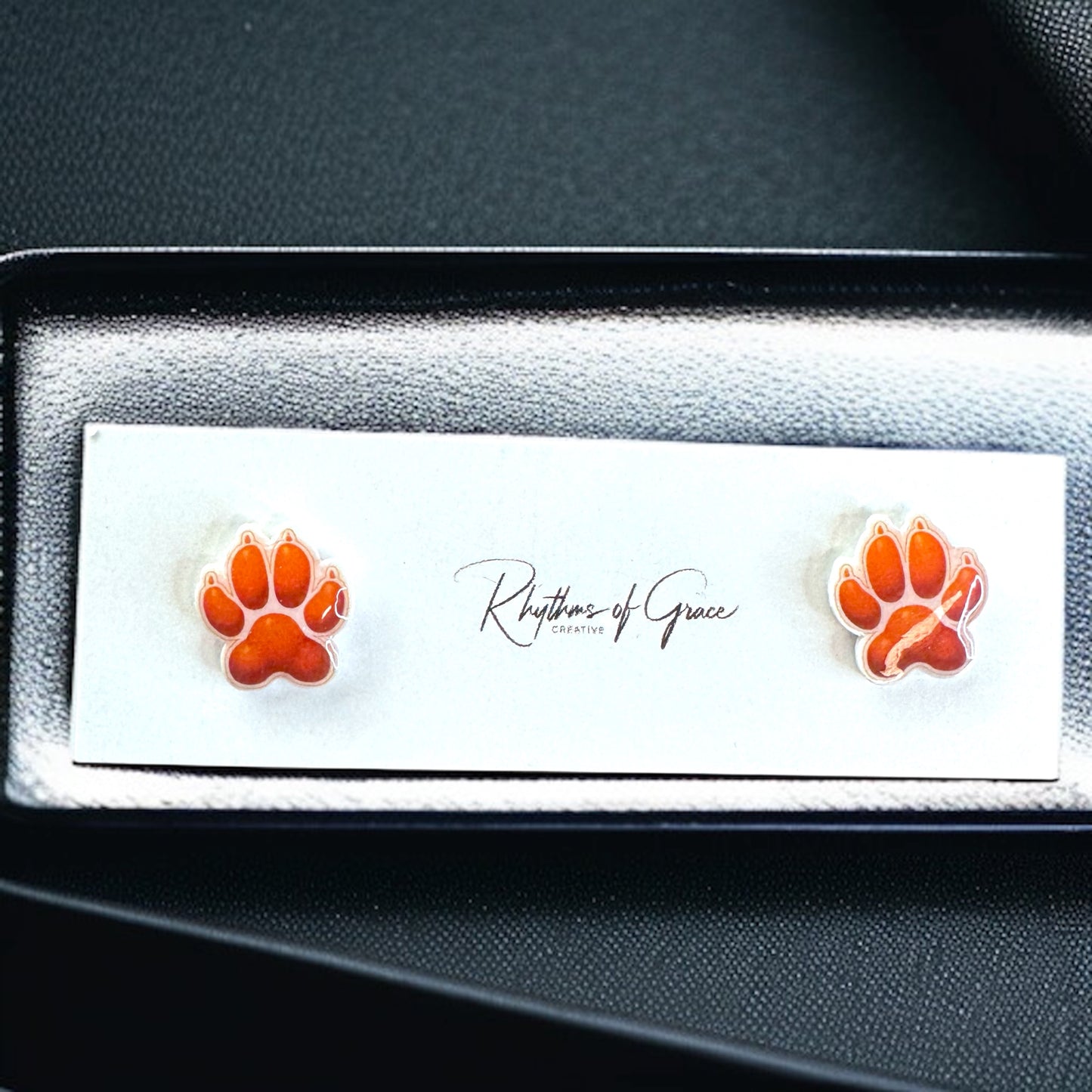Vibrant Paw Print Studs – A Pawfect Gift! 🐾 10 Colors Available!