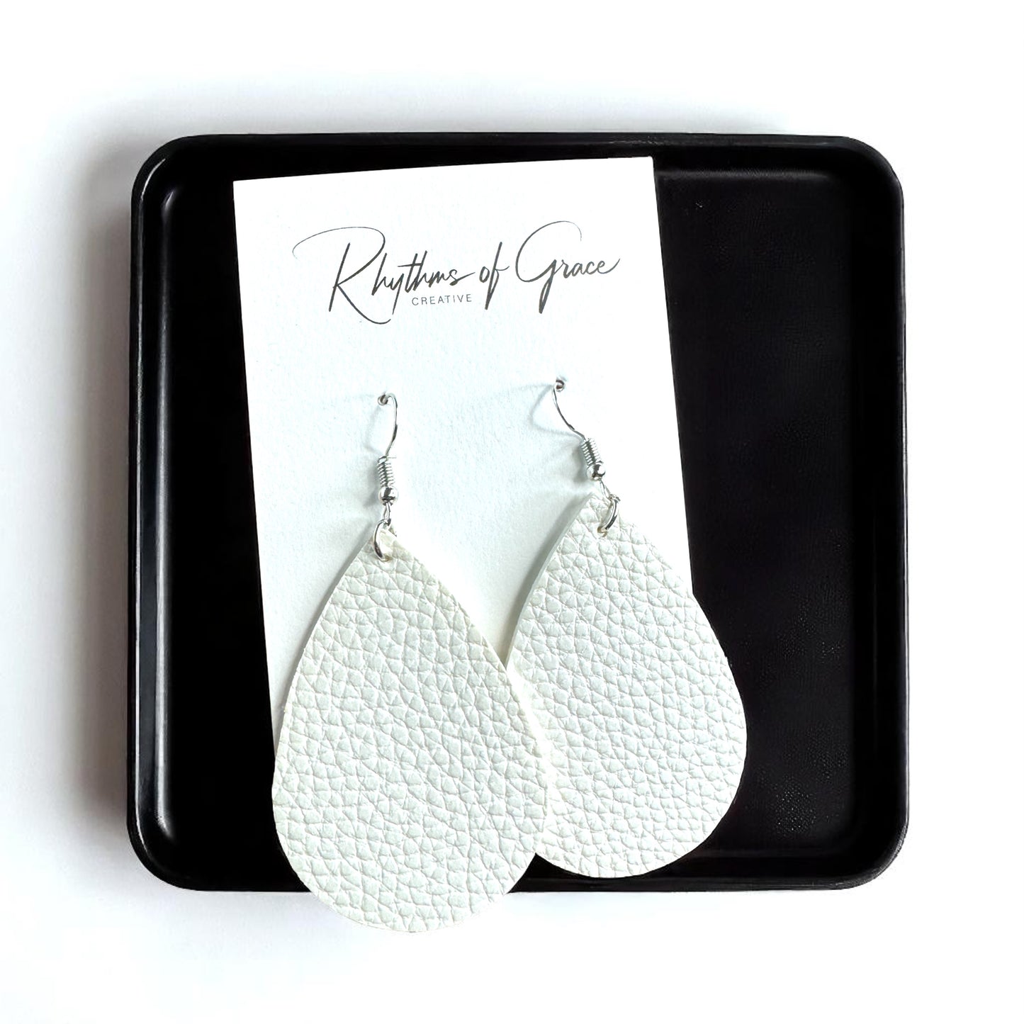 Teardrop Dream Earrings: Colorful Faux Leather Dangles for Every Occasion!