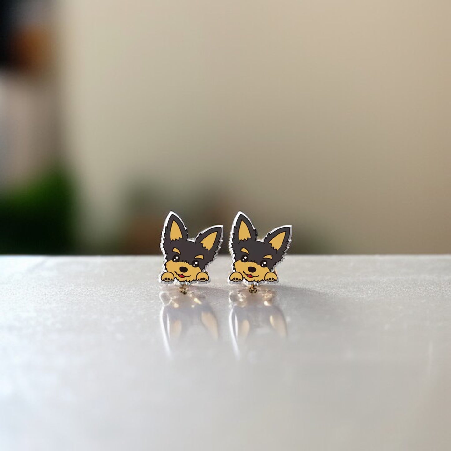 Woof-tastic Yorkie Stud Earrings - Wear Your Love for Paws!