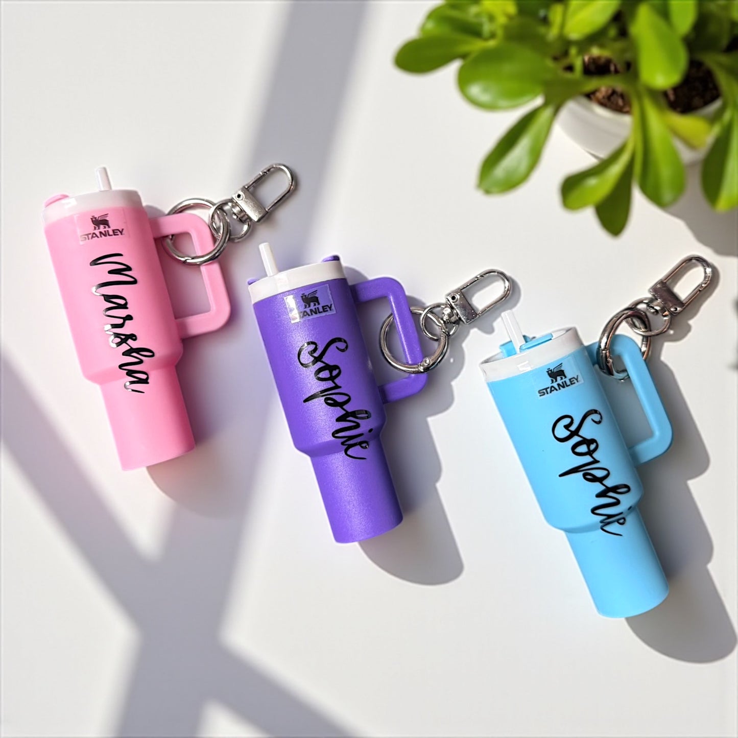 Sip, Store, & Shine: Mini Tumbler Keychains!