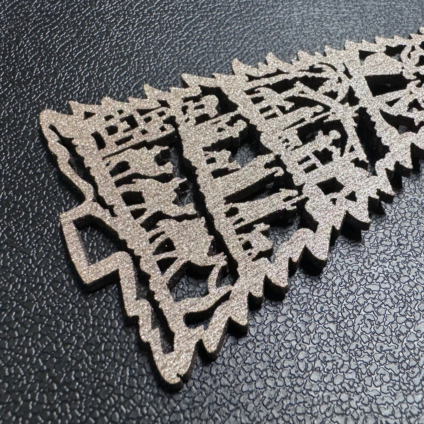 Illuminate Christmas Spirit: Handmade Laser Cut Jesus Story Tree Ornament! Sparkly Glitter Gold Holiday Gift