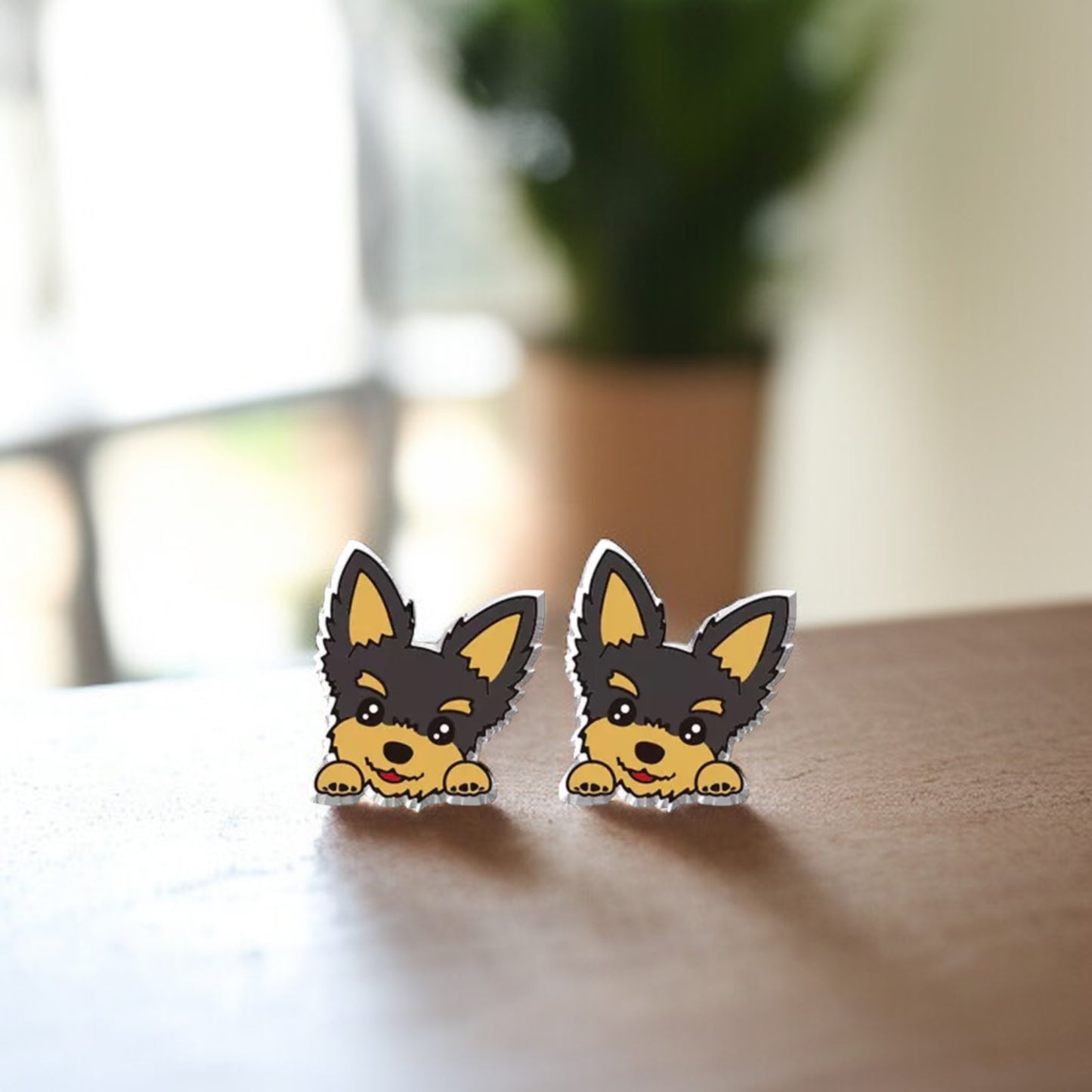 Woof-tastic Yorkie Stud Earrings - Wear Your Love for Paws!
