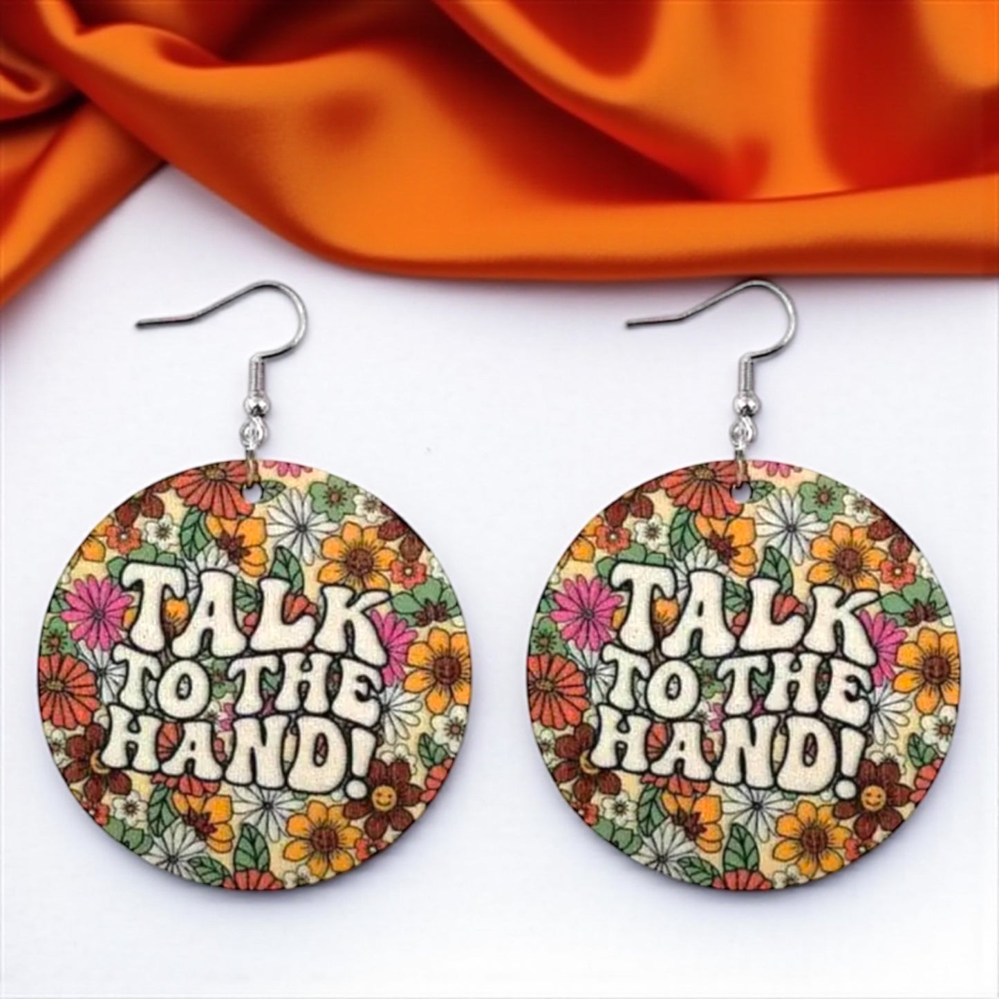 Talk to the Hand Earrings - Retro Sassy Vibe! 🌟 - Rhythms of Grace Creative