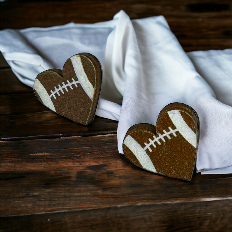 Game Day Glam: Adorable Football Stud Earrings! ๐๐