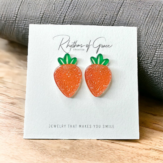 Easter Studs - Carrot Studs, Happy Easter, Easter Bunny, Easter Accessories, Easter Egg, Easter Accessories, Easter Basket, Easter Earrings