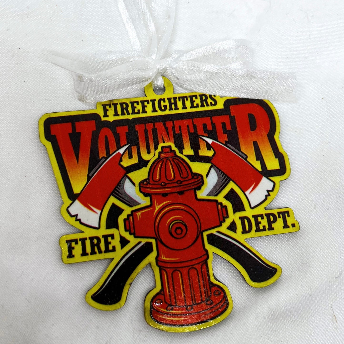 Firefighters Volunteer - Fire Dept Sublimation Ornament
Ignite Your Holiday Spirit!