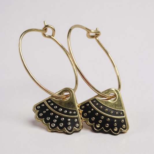 Delicate Dissent Hoop Earrings – Channel Your Inner RBG with Bold Elegance!