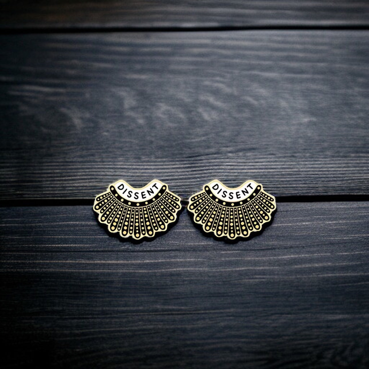 Dissent with Style: Delicate RGB Stud Earrings Inspired by RBG!