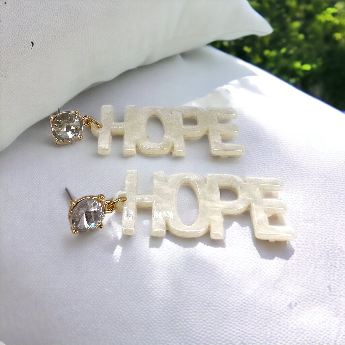 Hope Dangle Earrings - Embrace Elegance and Inspiration! ✨ - Rhythms of Grace Creative