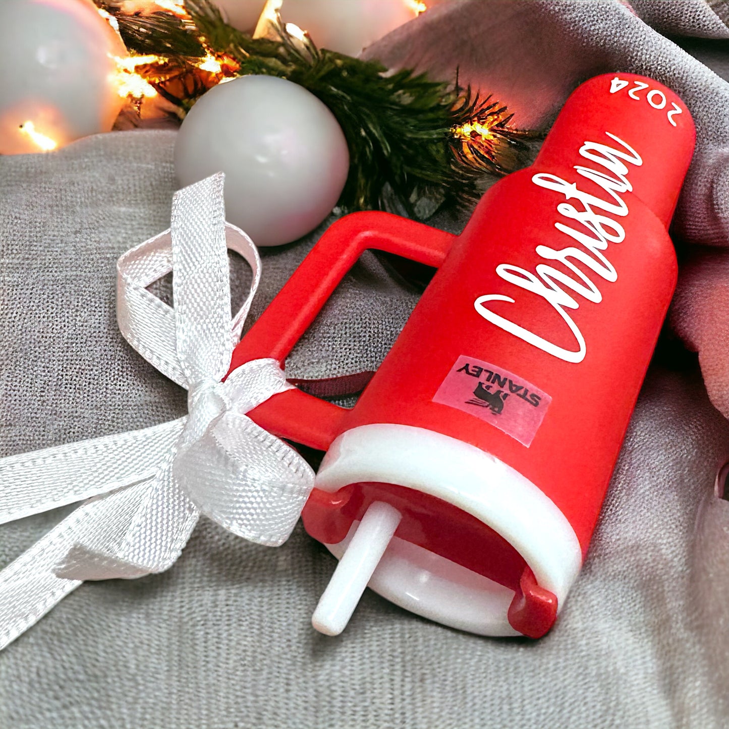 Cheers to the Season: Personalized Mini Stanley Cup Ornaments for the Perfect Gift!