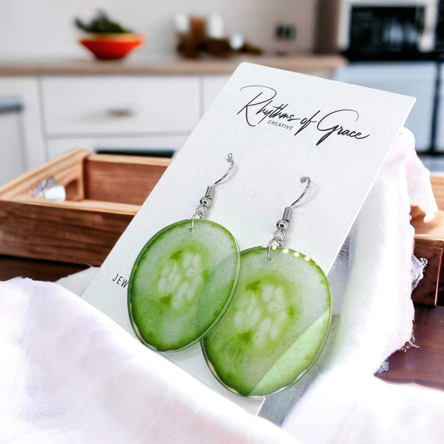 Cucumber Earrings – Freshen Up Your Look!