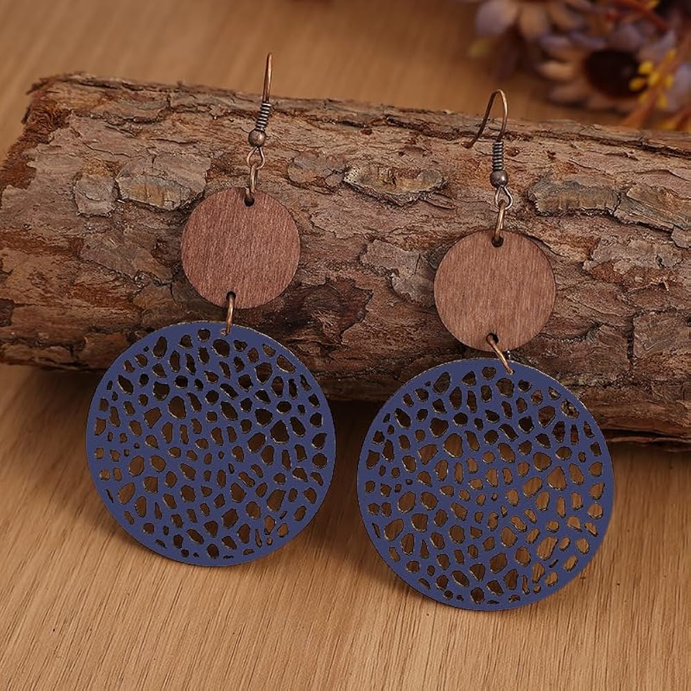 Boho Blues – Earthy-Chic Dangle Earrings for Every Vibe