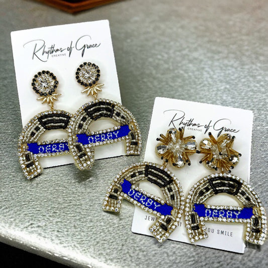 Derby Dangle Earrings – The Perfect Accessory for Derby Day!