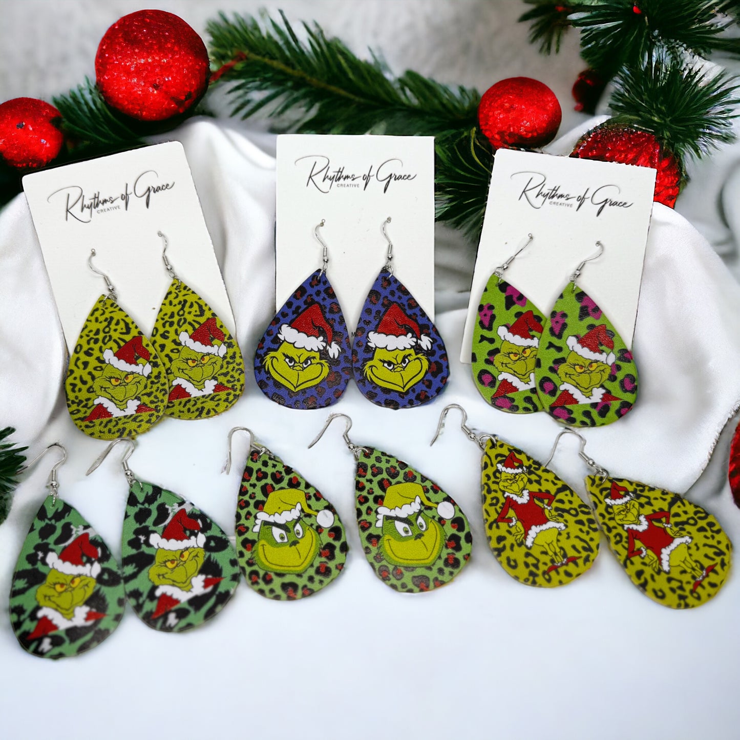 Mean One Dangle Earrings: Get Your Grinch On This Christmas!