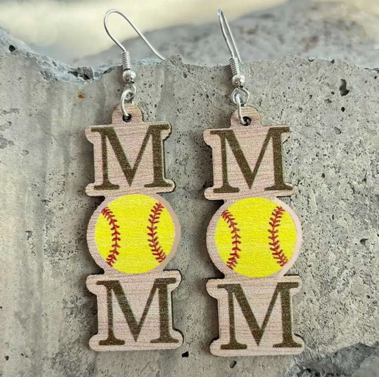 Score Style Points: Fun Sports Mom Dangle Earrings!