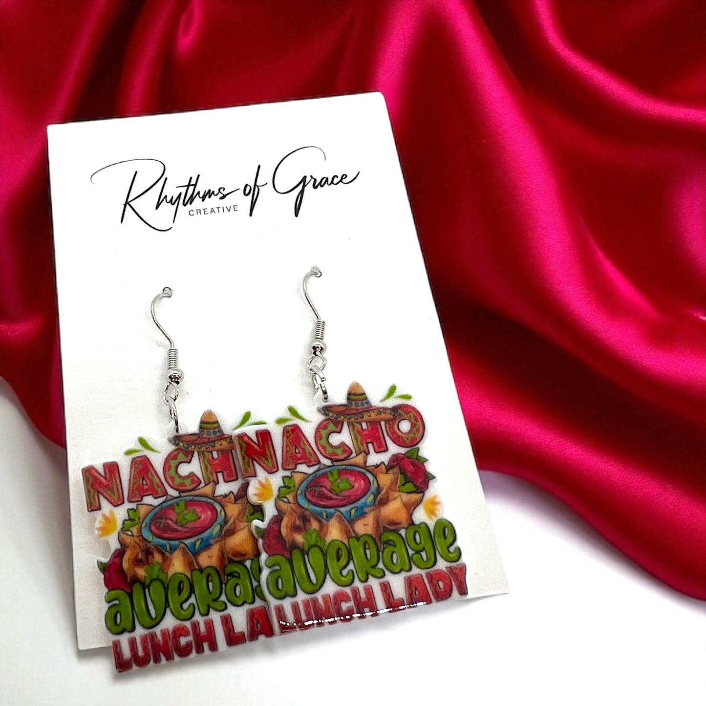 Lunch Lady Earrings: Celebrate the Heroes of the Cafeteria! 🌮 - Rhythms of Grace Creative