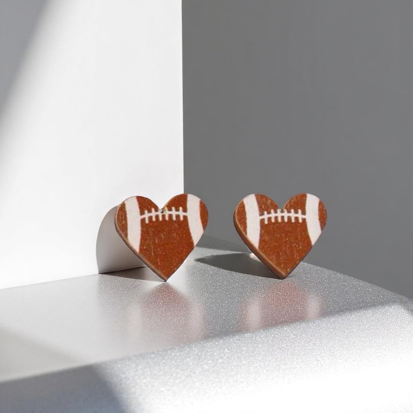 Game Day Glam: Adorable Football Stud Earrings! ๐๐