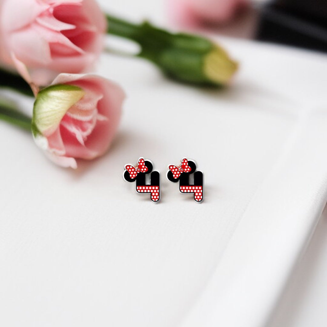 Whimsical Number Stud Earrings: Celebrate Your Age in Style!
