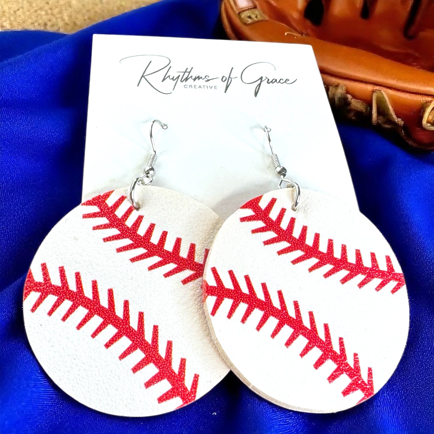 Step Up to the Style Plate with Baseball Dangle Earrings! ⚾️