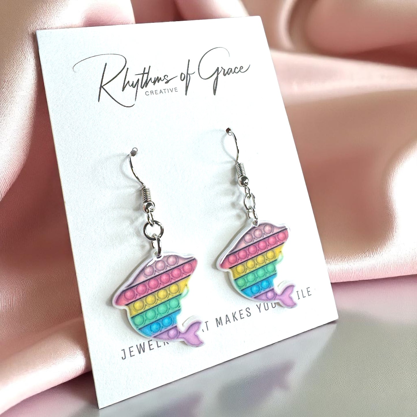 Pop-It Toy Dangle Earrings: A Colorful Twist to Your Style!