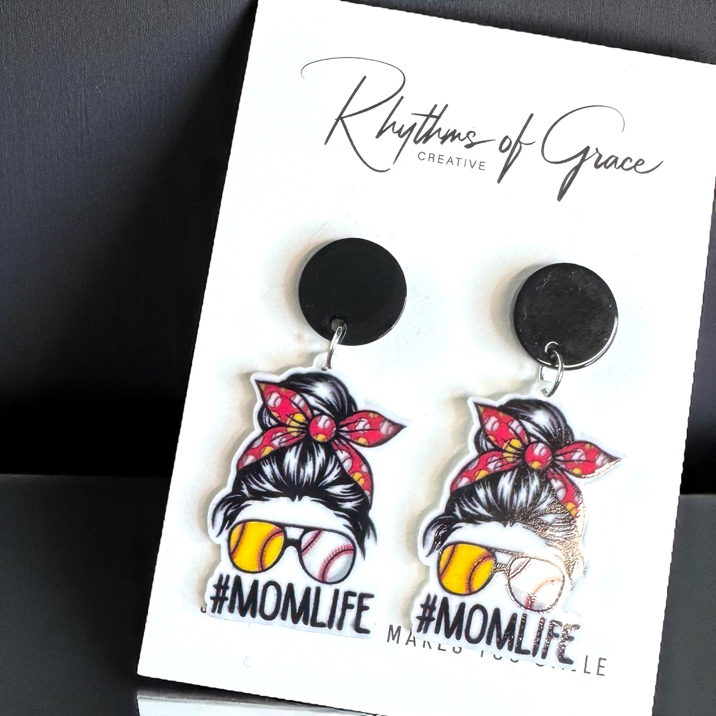 Ballpark Mom Life Earrings - Celebrate #MomLife in Style!⚾️
